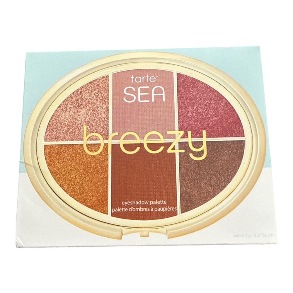 Tarte SEA Breezy Eyeshadow Palette Full Size 6 Shades New In Box
